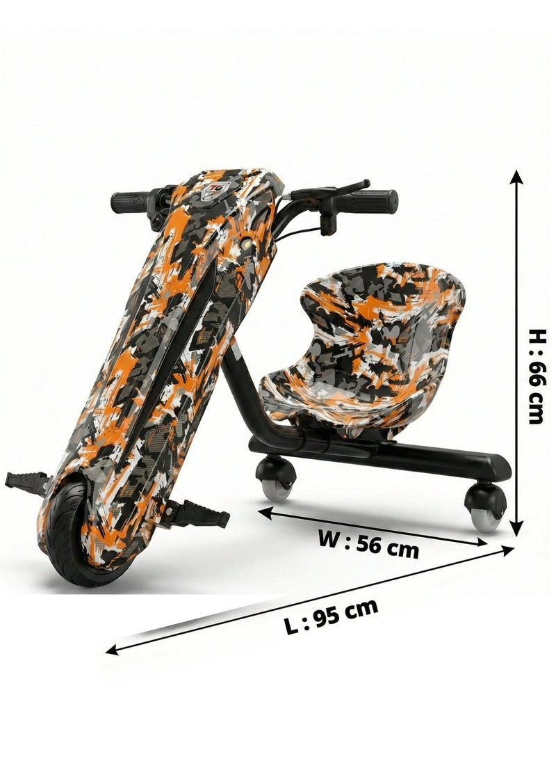 أسباير High-Power 360° Electric Stunt Drifting Scooter For Kids TG-36(36V ) ORANGE - Image 4